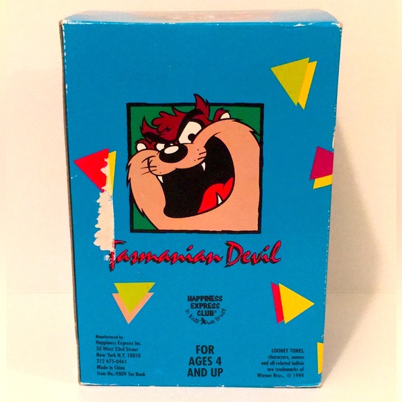 Warner Bros. Looney Toons Tazmanian Bank. NWT - Picture 4 of 6